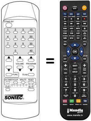 Replacement remote control 2070501
