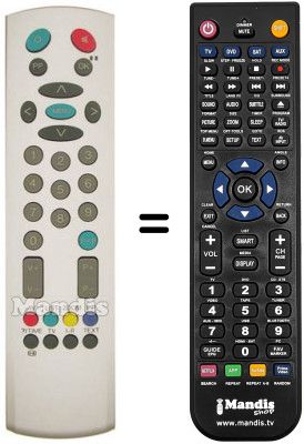 Replacement remote control RM 2000 7011
