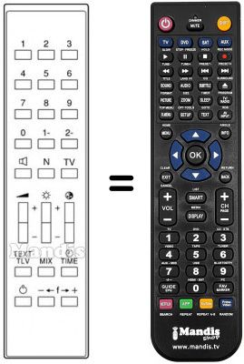 Replacement remote control 215 1009-21
