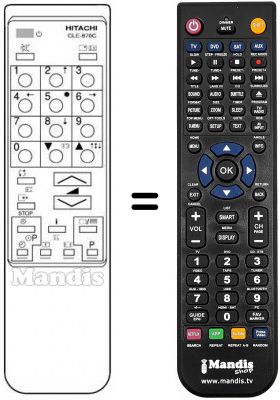Replacement remote control CLE 876 C