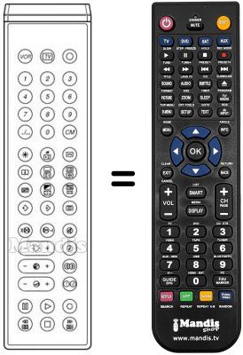 Replacement remote control FB 90