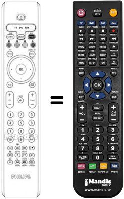 Replacement remote control PYE 42 PF 7520 D