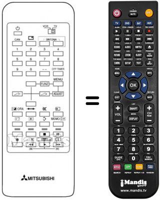 Replacement remote control 290P-014A5 Replacement remote control 290P-014A5