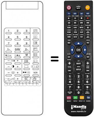 Replacement remote control Waltham WT 655