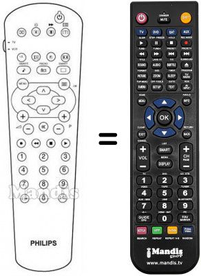 Replacement remote control PYE 28 PW 6506 Replacement remote control PYE 28 PW 6506