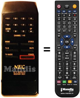 Replacement remote control 3022 / RD-313 E Replacement remote control 3022 / RD-313 E
