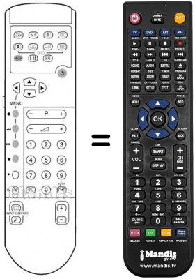 Replacement remote control PYE 32 PW 6332