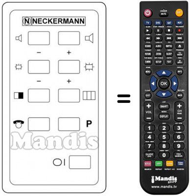 Replacement remote control 3402 / 0160.37