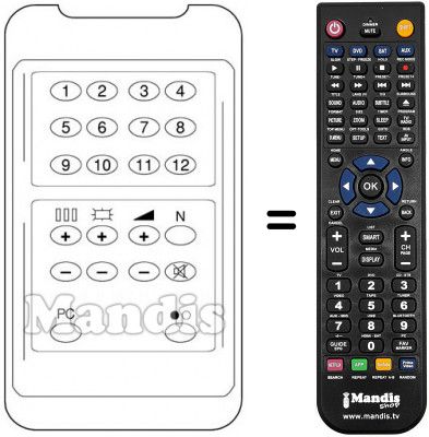 Replacement remote control 3404 / 4110