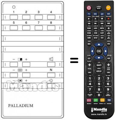 Replacement remote control 3404 / 8100.34