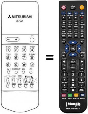 Replacement remote control 37C1 Replacement remote control 37C1