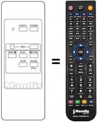 Replacement remote control 38 1126