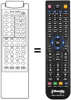 Replacement remote control 3F14-00022-050 Replacement remote control 3F14-00022-050
