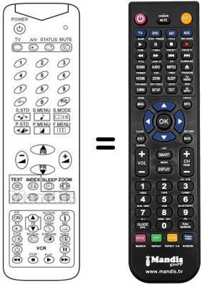 Replacement remote control 3F14-00050-040