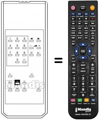 Replacement remote control 40 / 100 FRANCIA