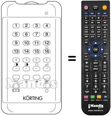 Replacement remote control 422951645