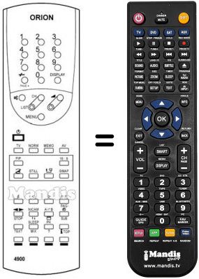 Replacement remote control Orion G 773