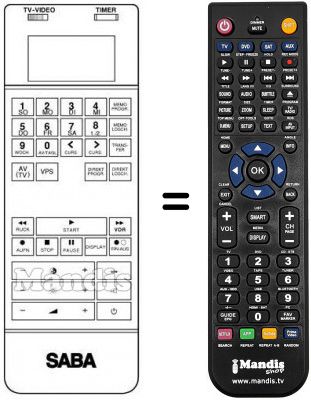 Replacement remote control 4900 064 534 / 582