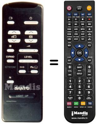 Replacement remote control 4AA4U1T0105
