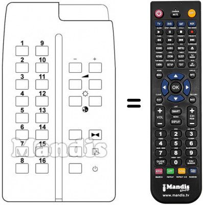 Replacement remote control 5014 1700