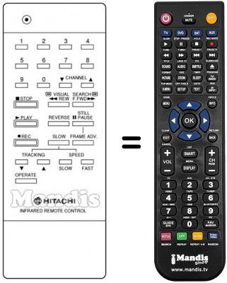 Replacement remote control VT-RM 7 A