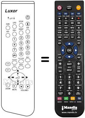 Replacement remote control 5652 16 53