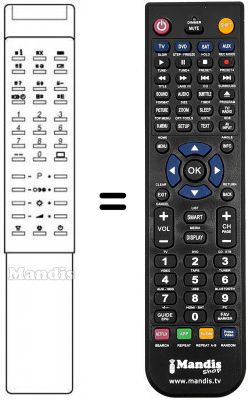 Replacement remote control 5652 21 79