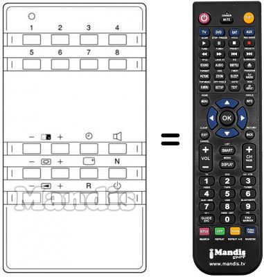 Replacement remote control 6043011