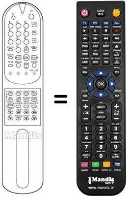 Replacement remote control 6710V00009K