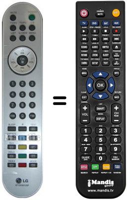 Replacement remote control 6710V000126F