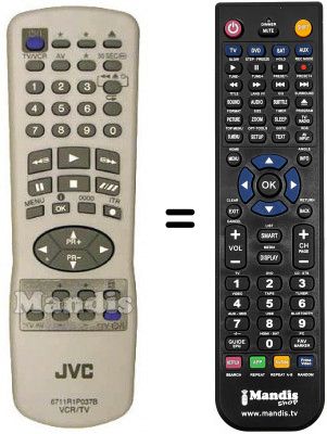 Replacement remote control JVC HR-J285