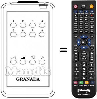 Replacement remote control 70057 F