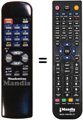 Replacement remote control LT 7600 PLUS MK II