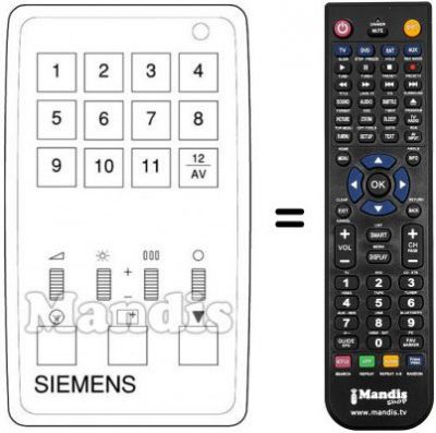 Replacement remote control 742995
