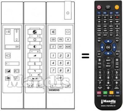 Replacement remote control 753371