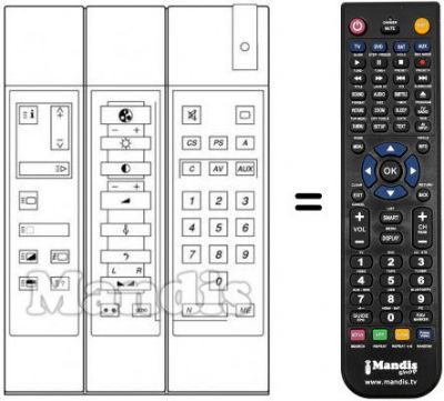Replacement remote control 753214