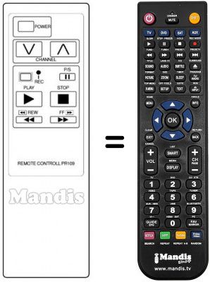 Replacement remote control 9099-102-1002