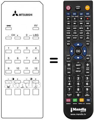 Replacement remote control 939P-150A4 Replacement remote control 939P-150A4