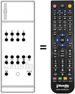 Replacement remote control T 524 A