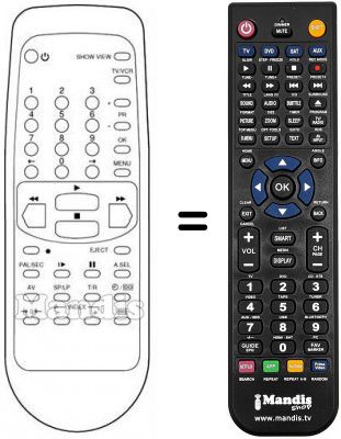 Replacement remote control Schaub Lorenz SL 4697