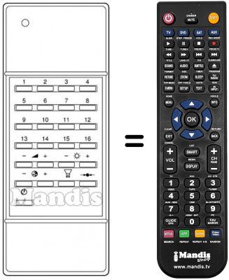 Replacement remote control A506810