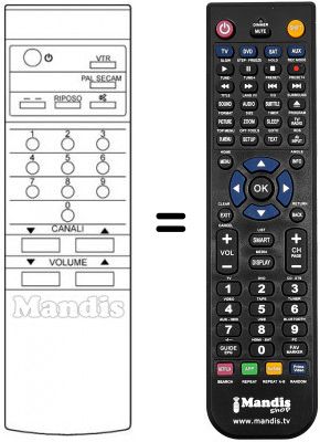 Replacement remote control A76M028040