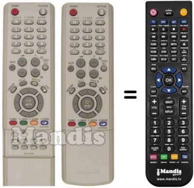 Replacement remote control Samsung WS 28Z6