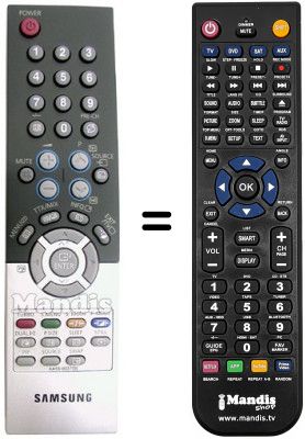 Replacement remote control Samsung WS 32Z306V