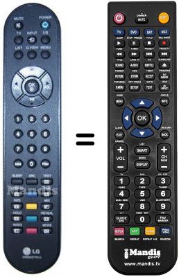 Replacement remote control LG 20 LS 2R