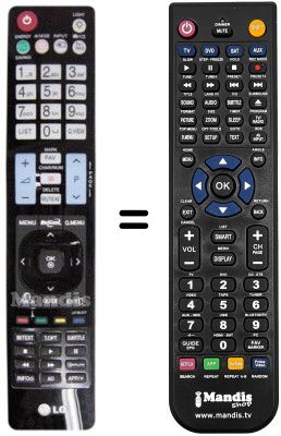 Replacement remote control LG 47 LX 9800
