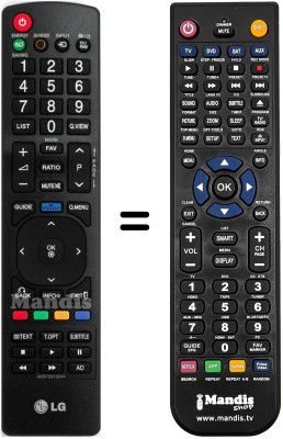 Replacement remote control LG 32 LK 430