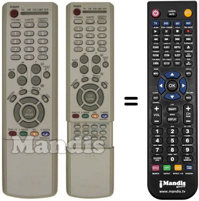 Replacement remote control Samsung PS 42S5H