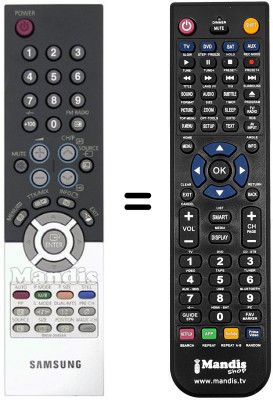 Replacement remote control Samsung SYNCMASTER 960 MW