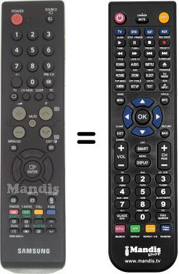 Replacement remote control Samsung LE 40S71
